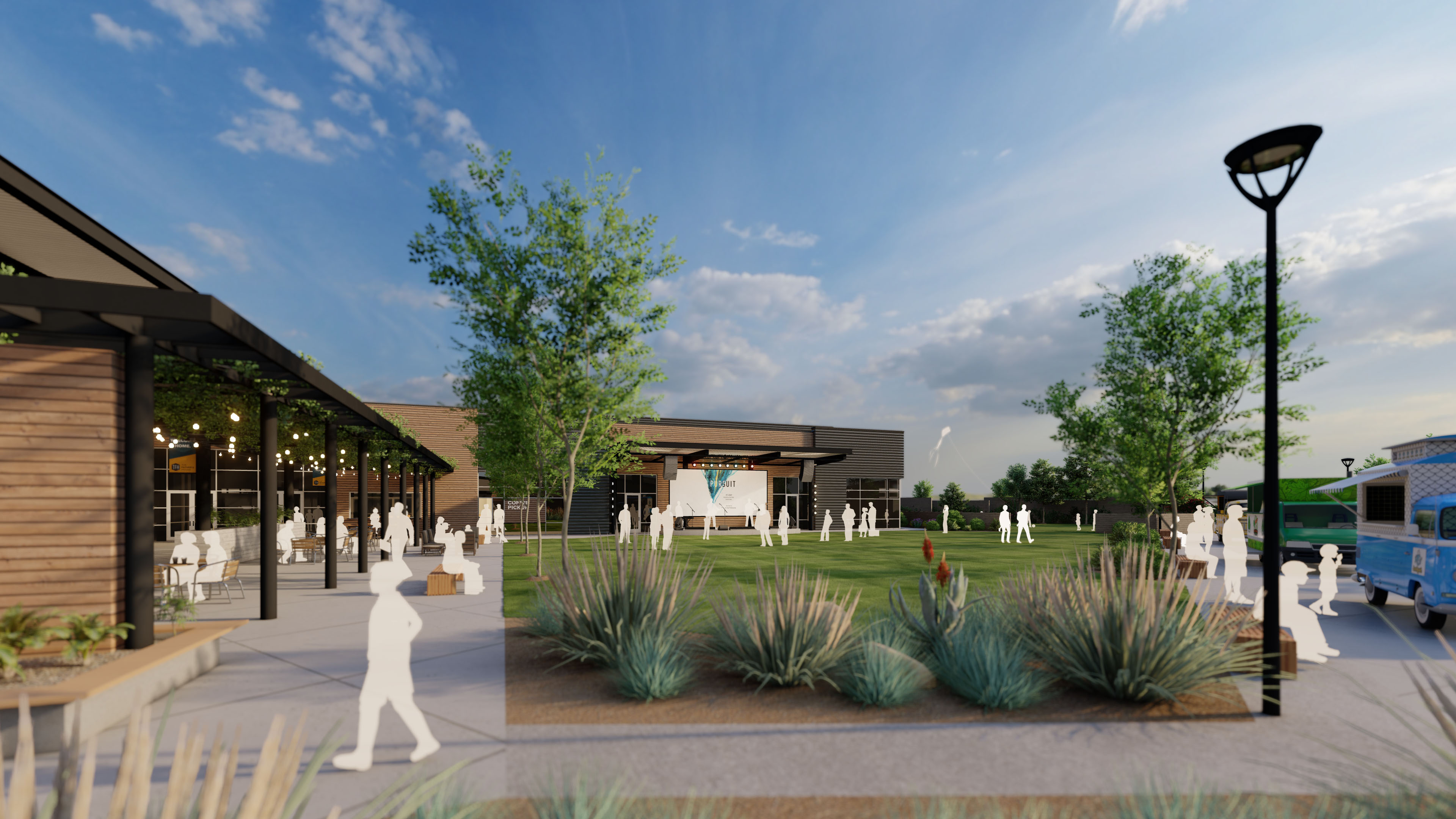 The Father's House - Vacaville Campus - Primary Courtyard Exterior Rendering