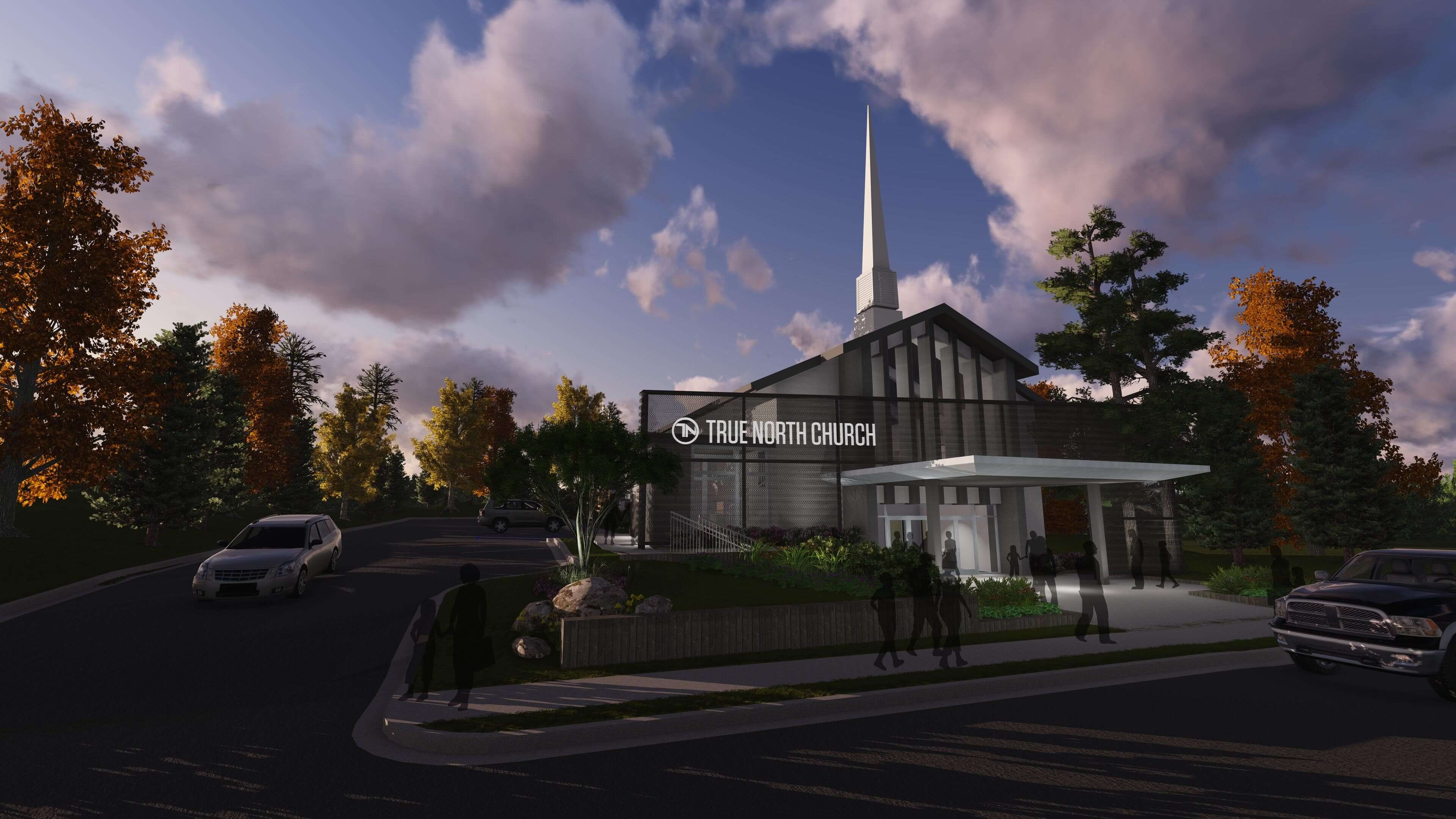 True North Church - Haddon Campus - Exterior Rendering